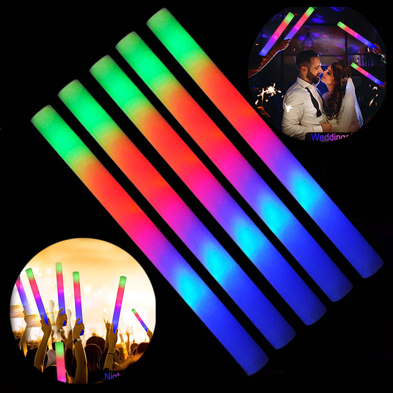 Flashing Led Foam Sticks Party - Tongkat cahaya LED, 30/60 buah LED