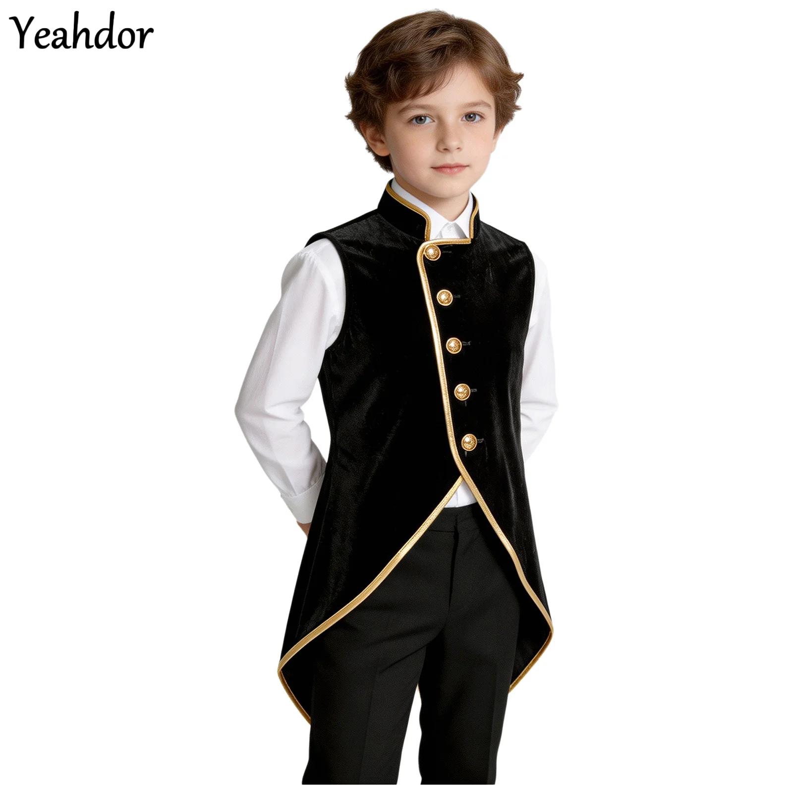 Costumes - Jaket Beludru Gaya Retro Abad Pertengahan,