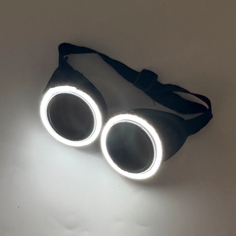 Glow In The Dark Party Glasses - Kacamata LED Berbentuk Bulat Terbaru dengan