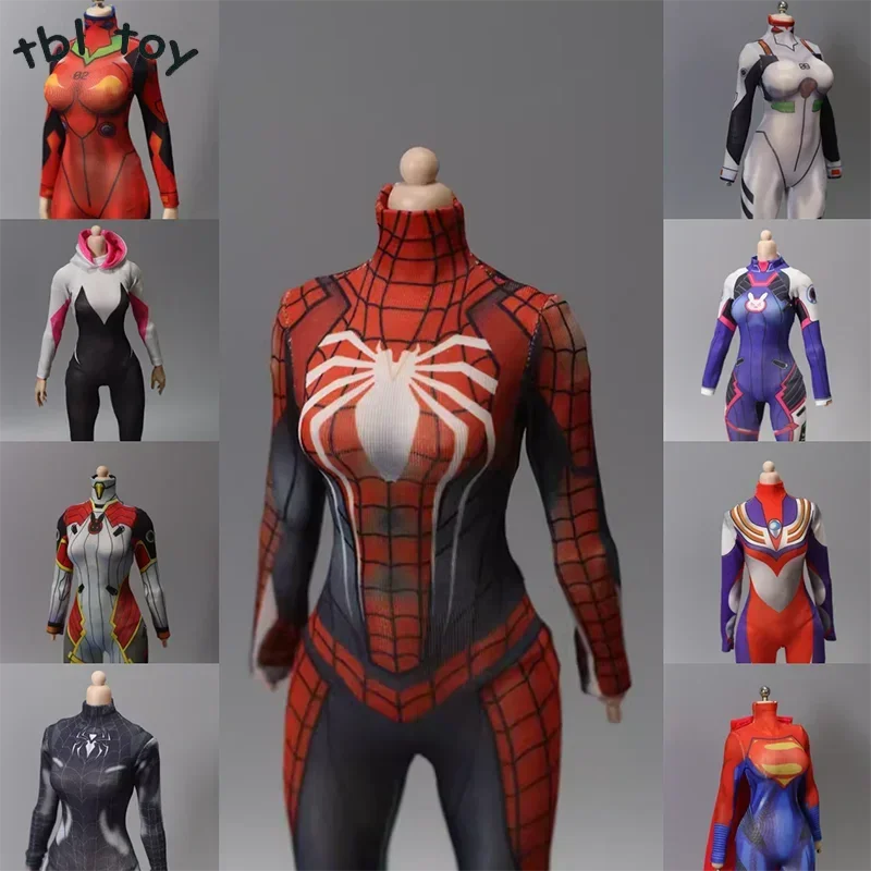 Spiderman Jumpsuit Kids - 1/6 skala Jumpsuits Anime Girls Fighter