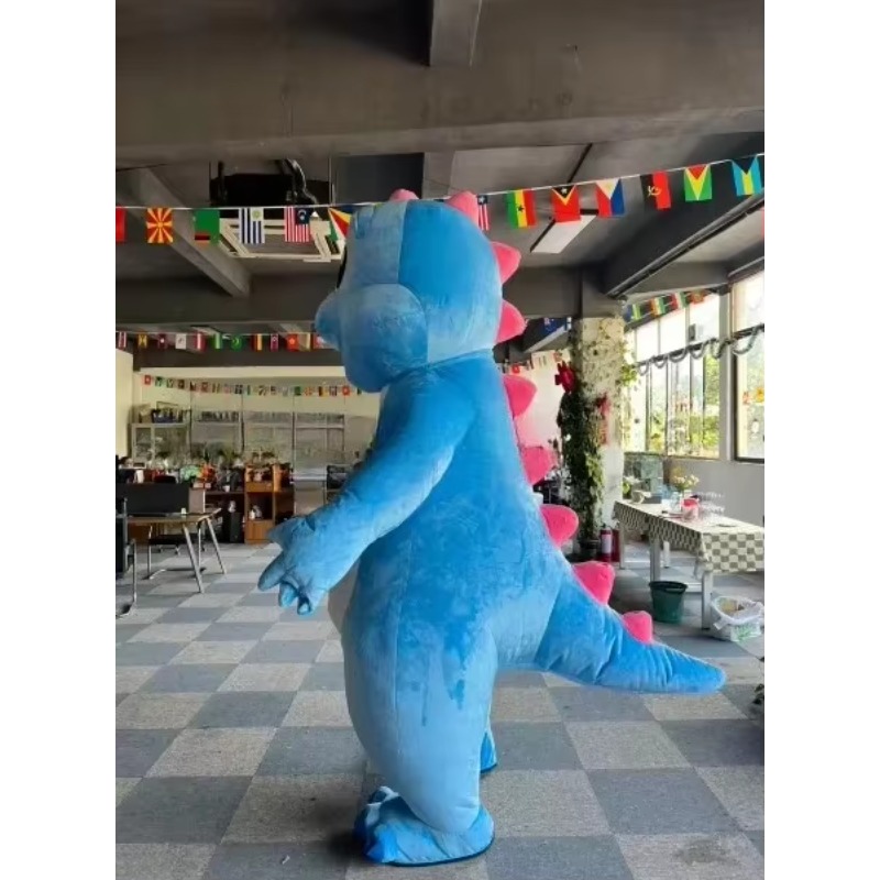Inflatable Dinosaur Costume Adult - Kostum Maskot Dewasa Naga Biru Tiup