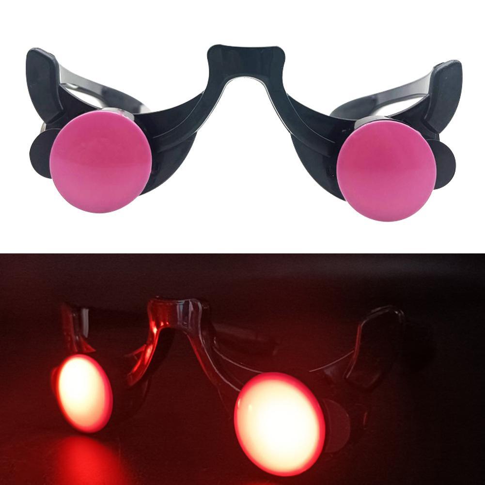 Glow In The Dark Party Glasses - Kacamata cahaya bercahaya LED Aksesori Anime