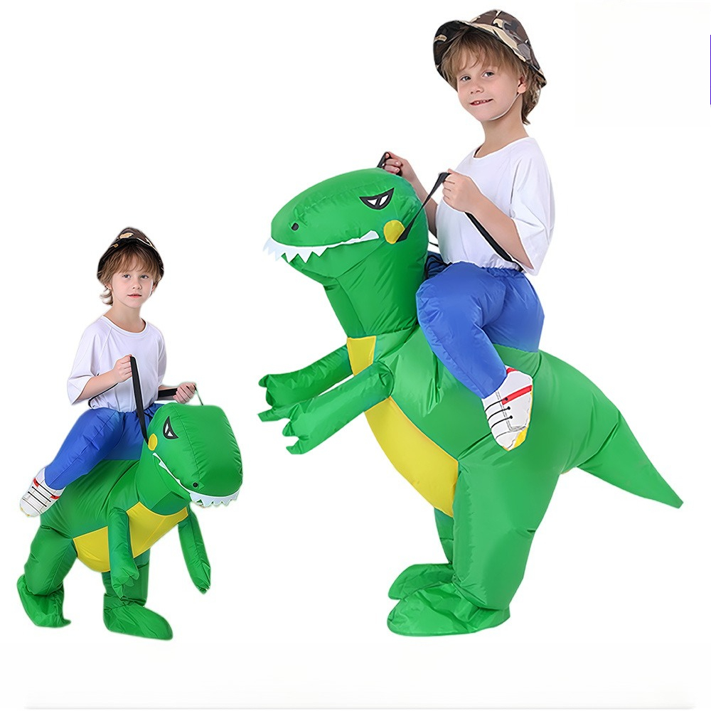 Costumes - ZOETOPKID Kostum Dinosaurus Hijau Tiup, Kostum