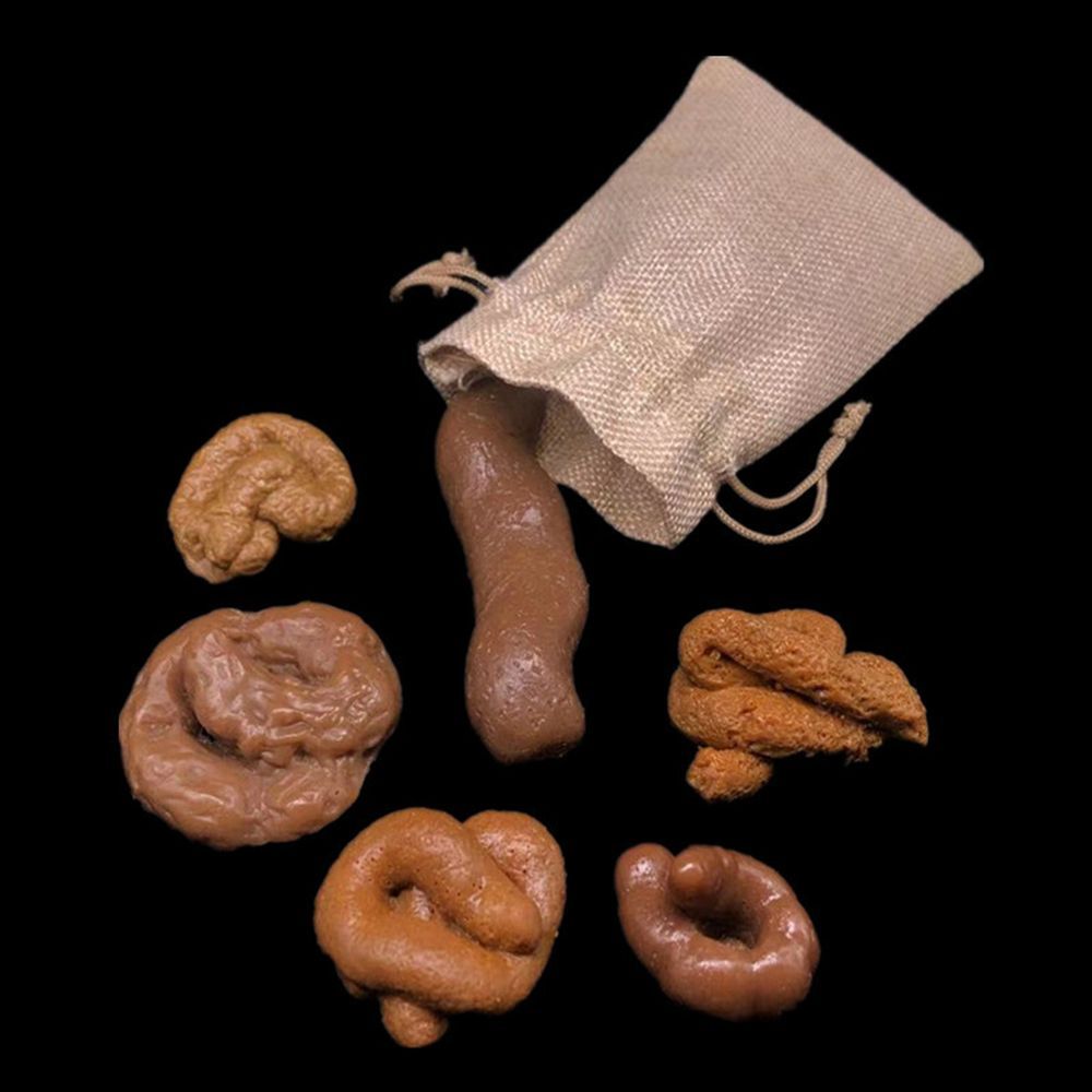 Fake Poop Gag Gift - 6Pcs Mainan Lelucon Anti Stres, Kotoran
