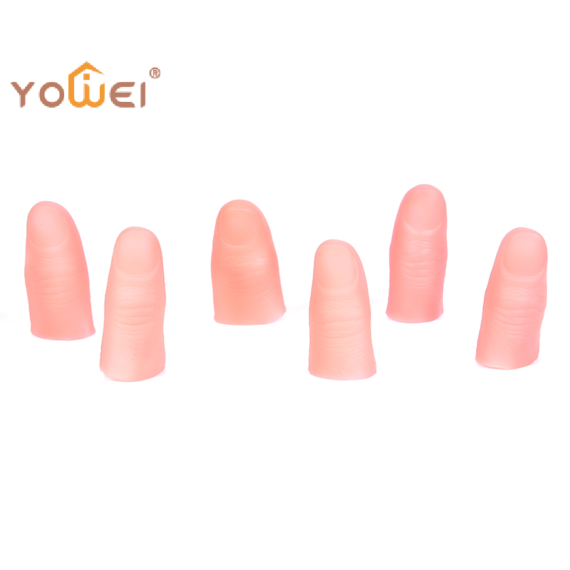 Thumb Tip Magic Trick Set - 3Pcs/set Terbaru Ujung Jari Palsu Lembut,