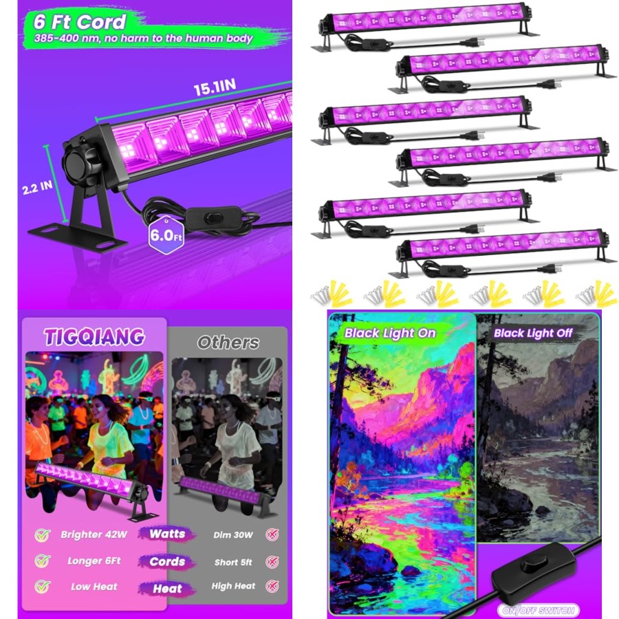 Paket 4W LED Black Light Bar,  - Party Supplies ulasan dan harga
