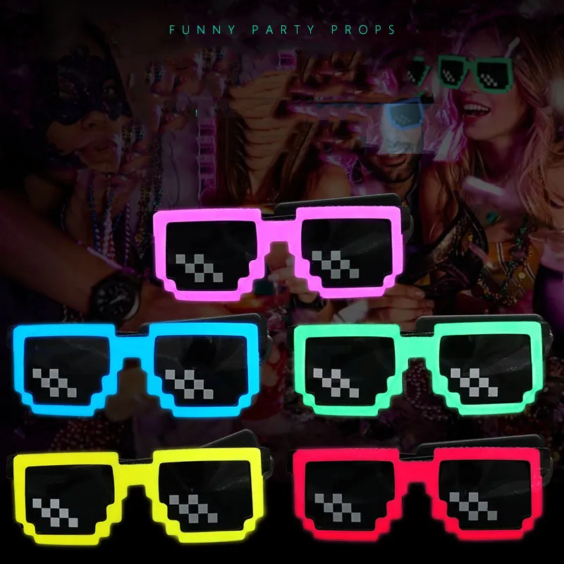 Kacamata LED Nirkabel Menyala  - Glow In The Dark Party Glasses ulasan dan harga