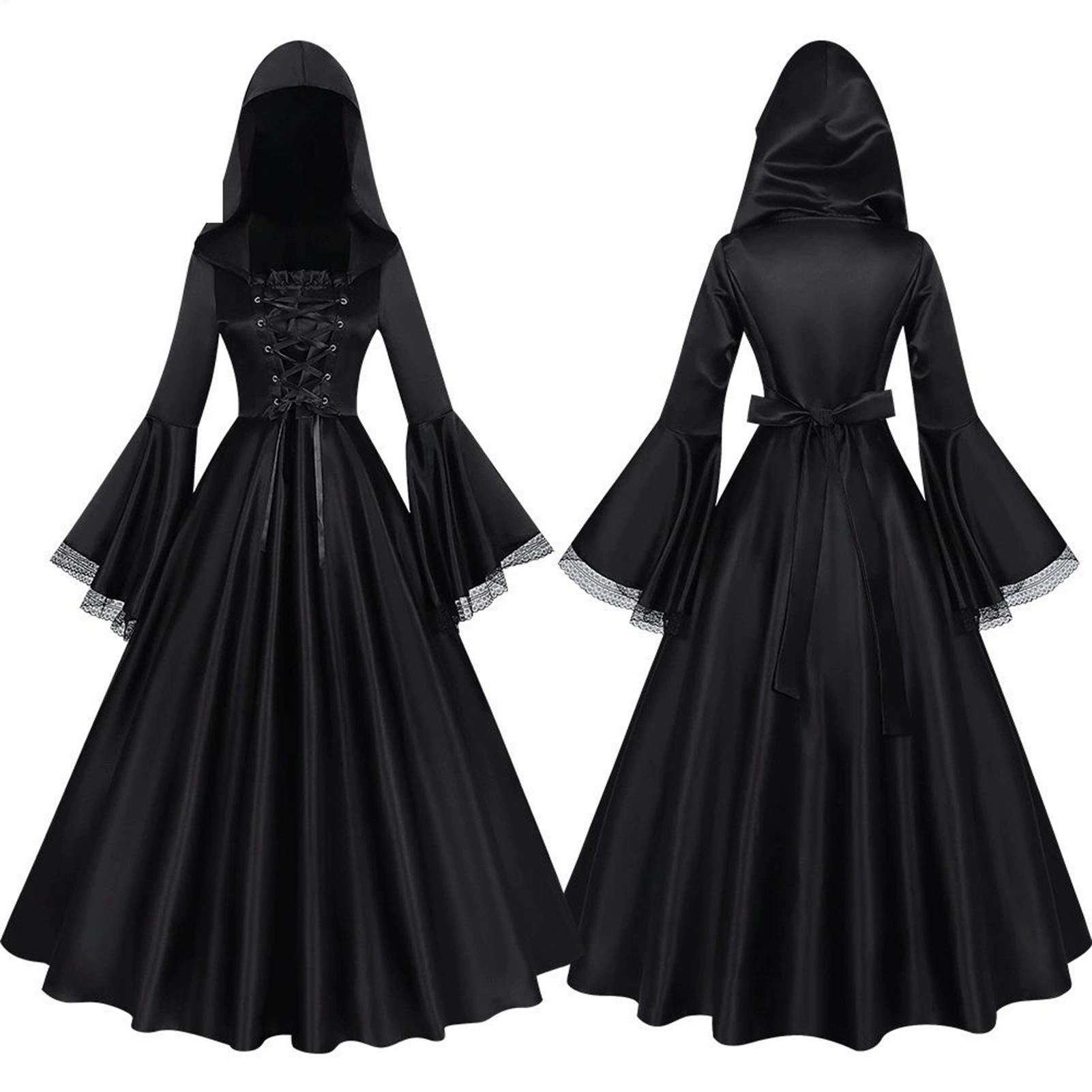 Kostum Penyihir Halloween Gaun - Medieval Renaissance Dress Women ulasan dan harga