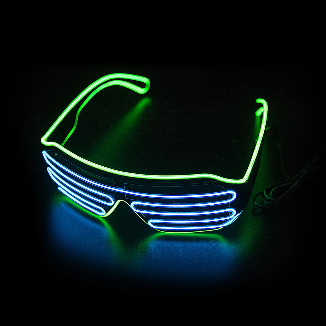 Kacamata Bercahaya LED Gafas K - Glow In The Dark Party Glasses ulasan dan harga