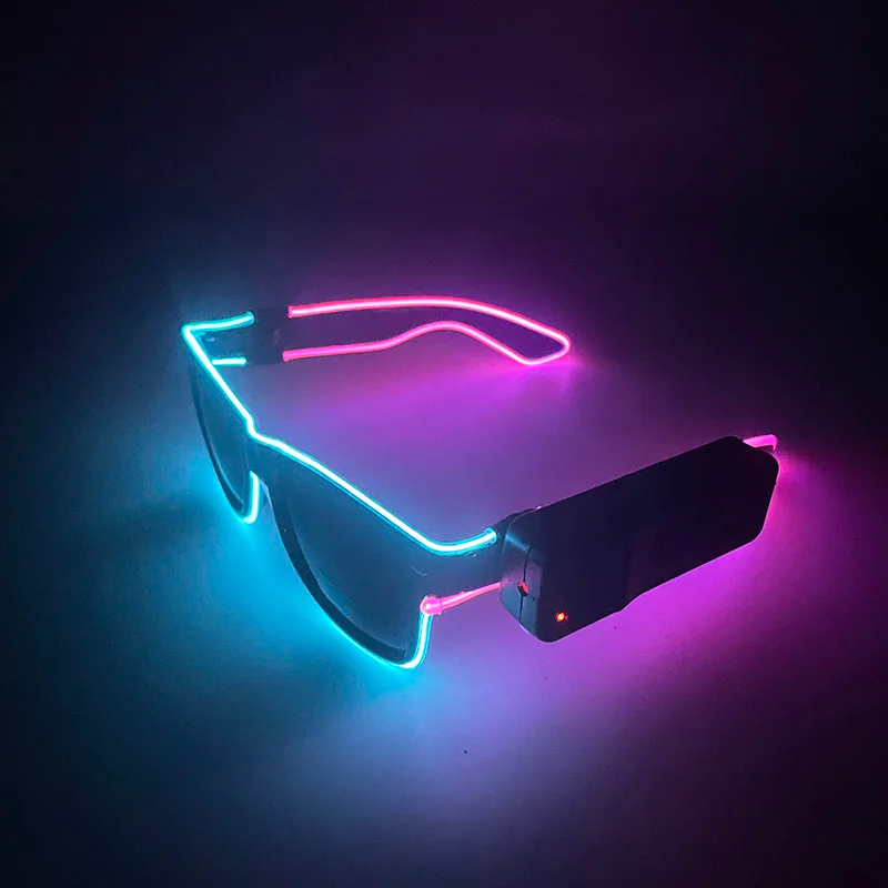 Kacamata LED Nirkabel Baru yan - Glow In The Dark Party Glasses ulasan dan harga