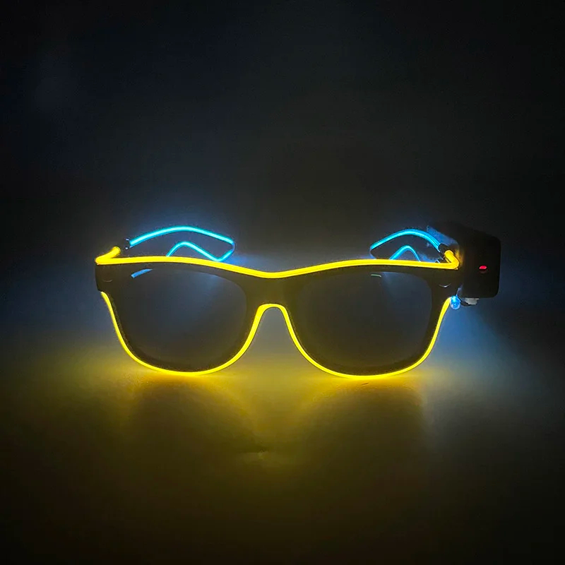 Kacamata LED Nirkabel Baru yan - Glow In The Dark Party Glasses ulasan dan harga