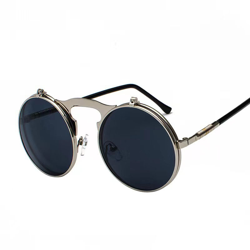 Kacamata Hitam Bulat Merah Ret - Glow In The Dark Party Glasses ulasan dan harga