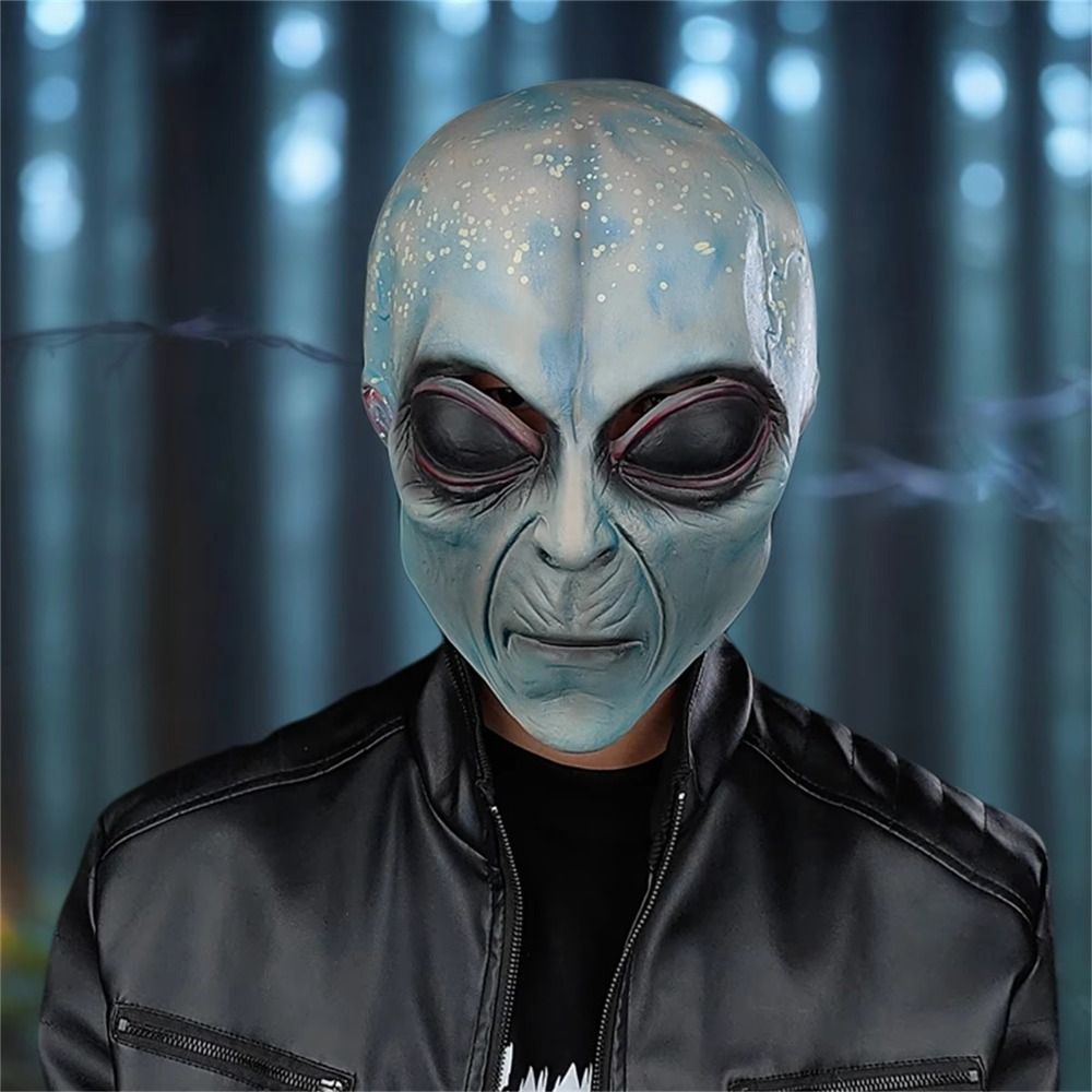 Topeng Alien Bahan Lateks, Top - Latex Alien Mask Realistic ulasan dan harga