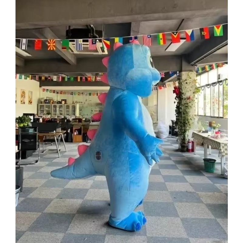 Kostum Maskot Dewasa Naga Biru - Inflatable Dinosaur Costume Adult ulasan dan harga