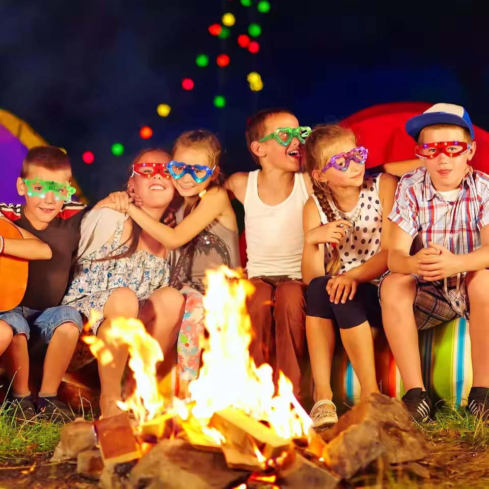 10/20/30/40/50 Buah Kacamata L - Glow In The Dark Party Glasses ulasan dan harga