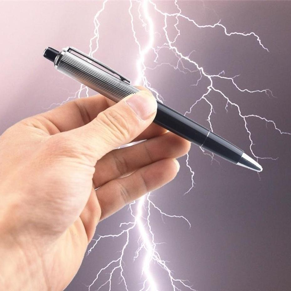 1 Buah Pena Bolpoin Kreatif Un - Shock Pen Prank Toy ulasan dan harga
