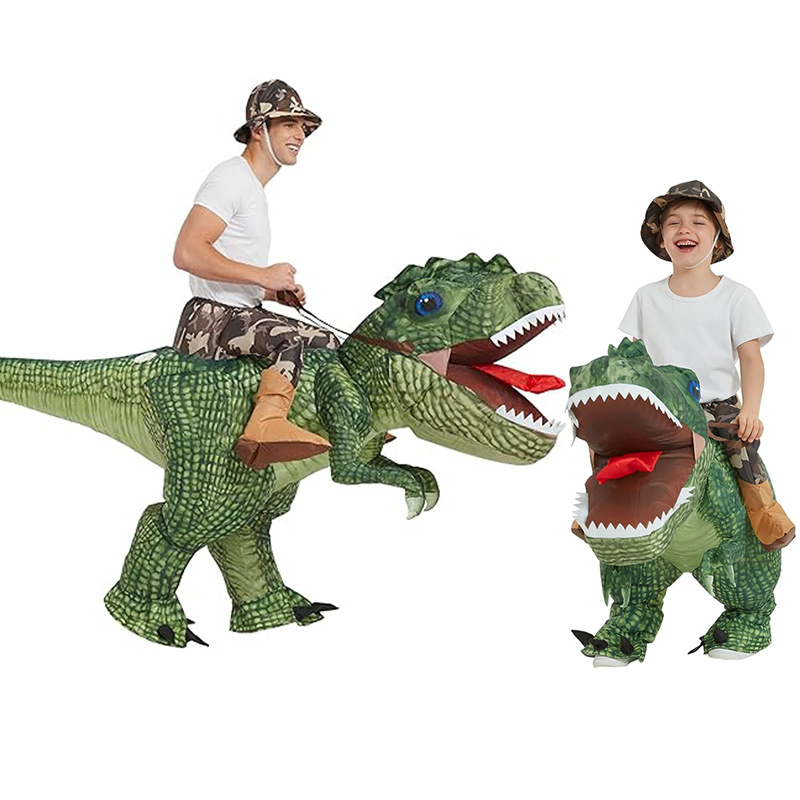 Kostum Tyrannosaurus Rex yang  - Inflatable Dinosaur Costume Adult ulasan dan harga