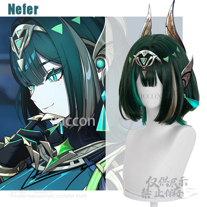 Permainan Anime Genshin Impact - Anime Cosplay Wig Heat Resistant ulasan dan harga