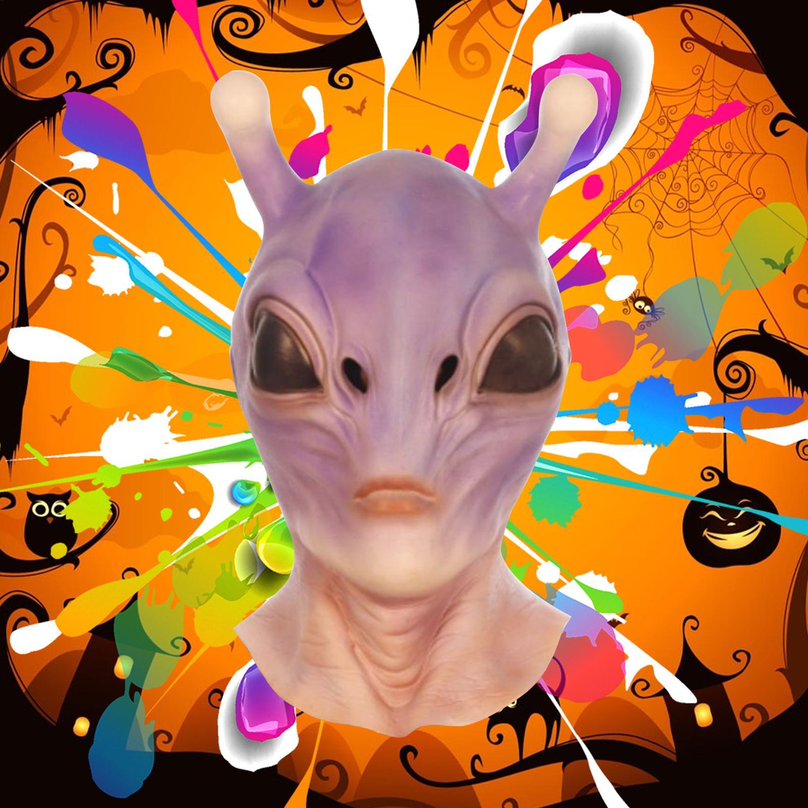 Topeng Alien Halloween Realist - Latex Alien Mask Realistic ulasan dan harga